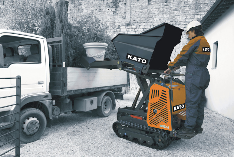 KATO Carry 107 ht Raupendumper perfekt für den Einsatz auf dem Bau