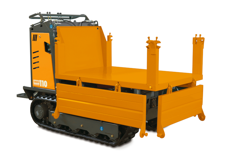KATO Carry 110 Raupendumper Dreiseitenkipper KATO Carry 110 Dreiseitenkipper mit umgeklappten Bordkanten