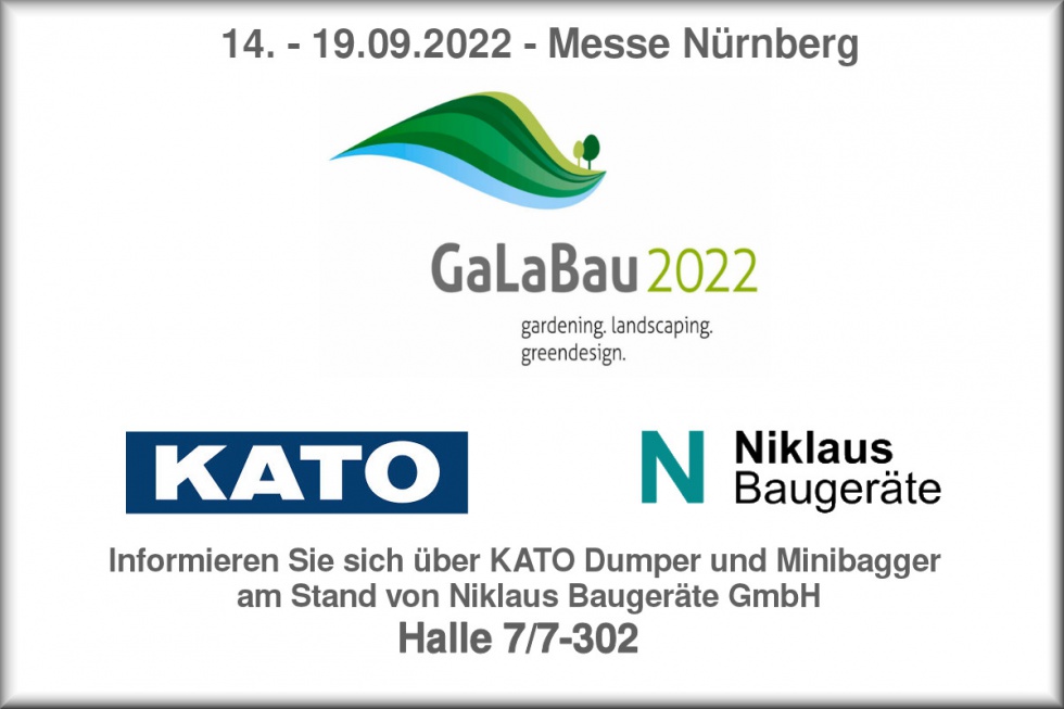KATO Baumaschinen auf der Galabau 2022
