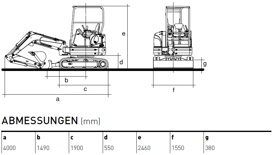 KATO 27 V4 Kurzheckbagger Diagramm