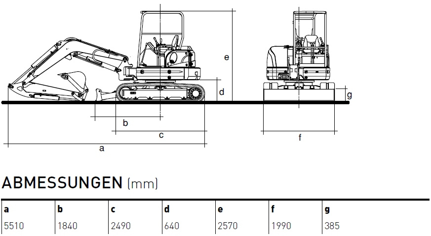 KATO 60 V4 Kurzheckbagger Diagramm